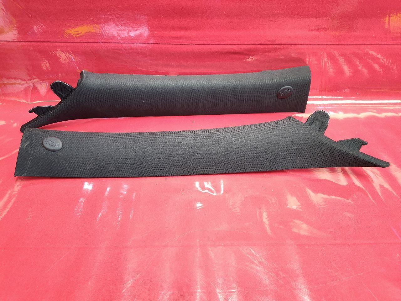 2013-2016 Hyundai Genesis Coupe Front Windshield A-Pillar Trim Set Black