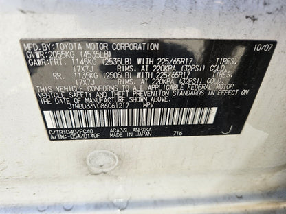 2005-2008 Toyota Rav4 Japan Built 4WD 2.0L L4 Engine Control Module ECM ECU