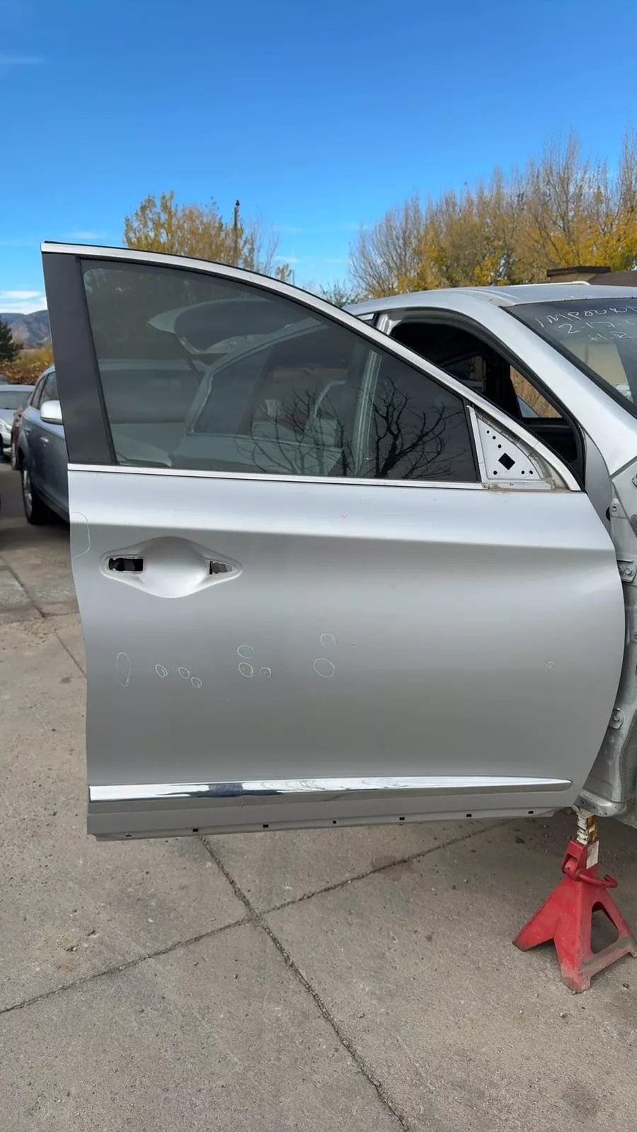 2013 Infiniti JX35 Front Right Passenger Door K23 Brilliant Silver - Grade B