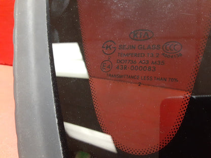 2010 -2013 Kia Soul Right Rear Quarter Glass OEM 87820-2K020