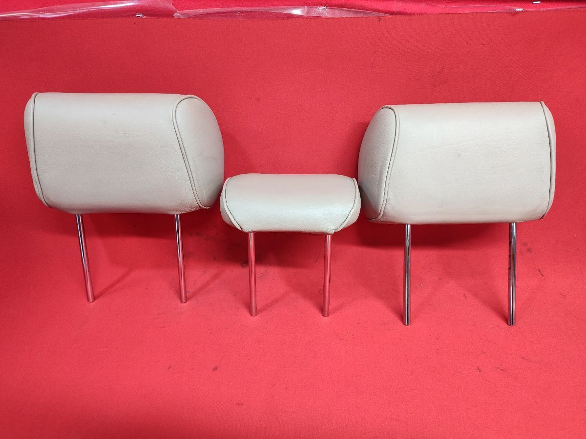 2002-2005 Lexus GS300 GS430 Rear Bench Seat Headrest Set w/ Leather IVORY