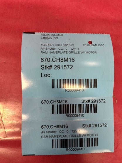 2013-2024 Dodge Ram 1500 Radiator Active Air Shutter Grille 68302660AB