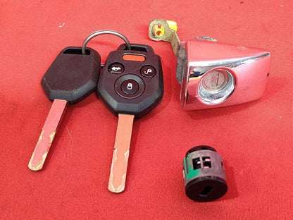 2011-2013 Subaru Forester 2.5L Auto Trans Ignition Lock Cylinder Key SET