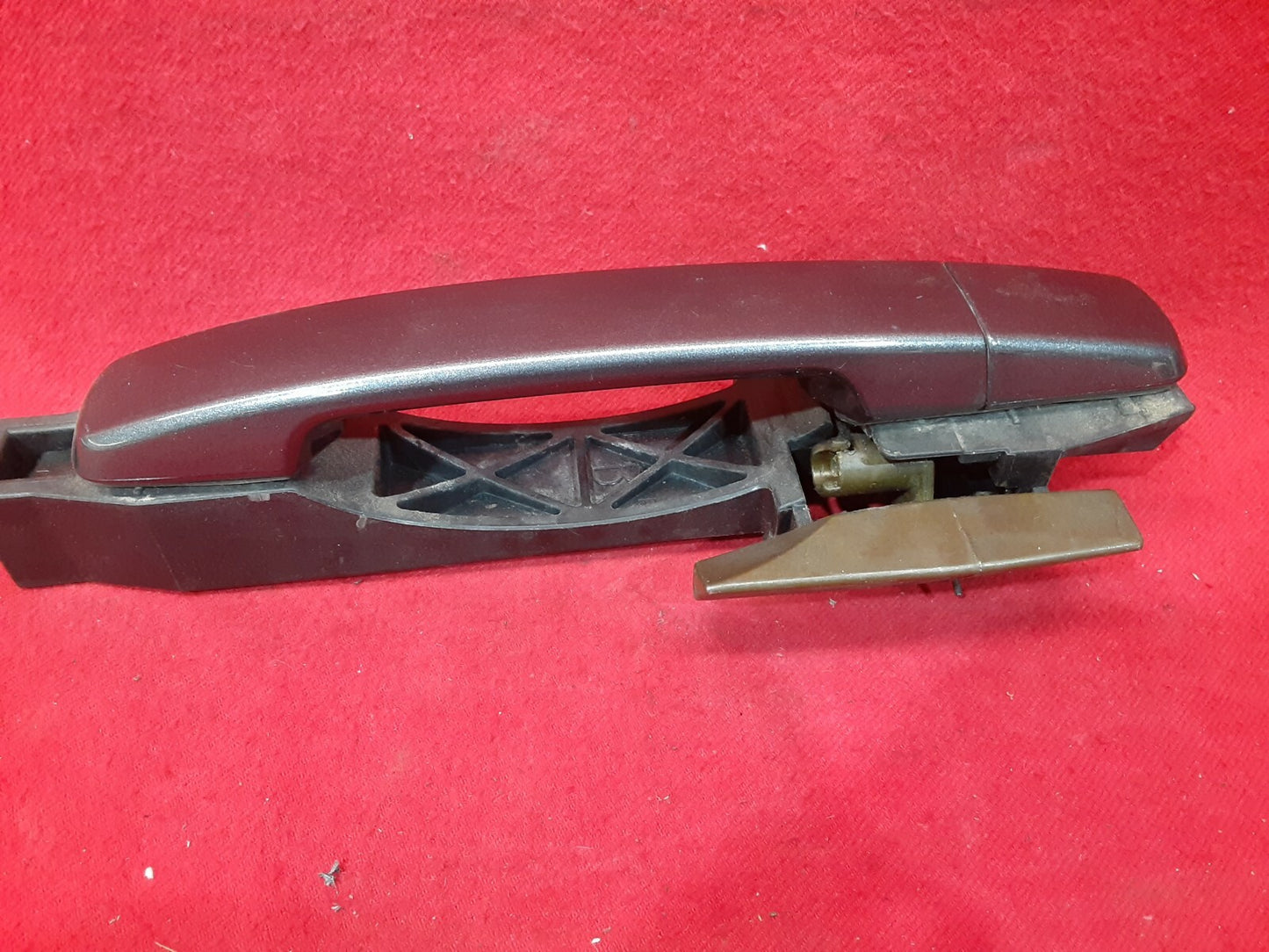2004 - 2008 Nissan Maxima Rear Left / Driver Side Door Handle - Smoke Metallic