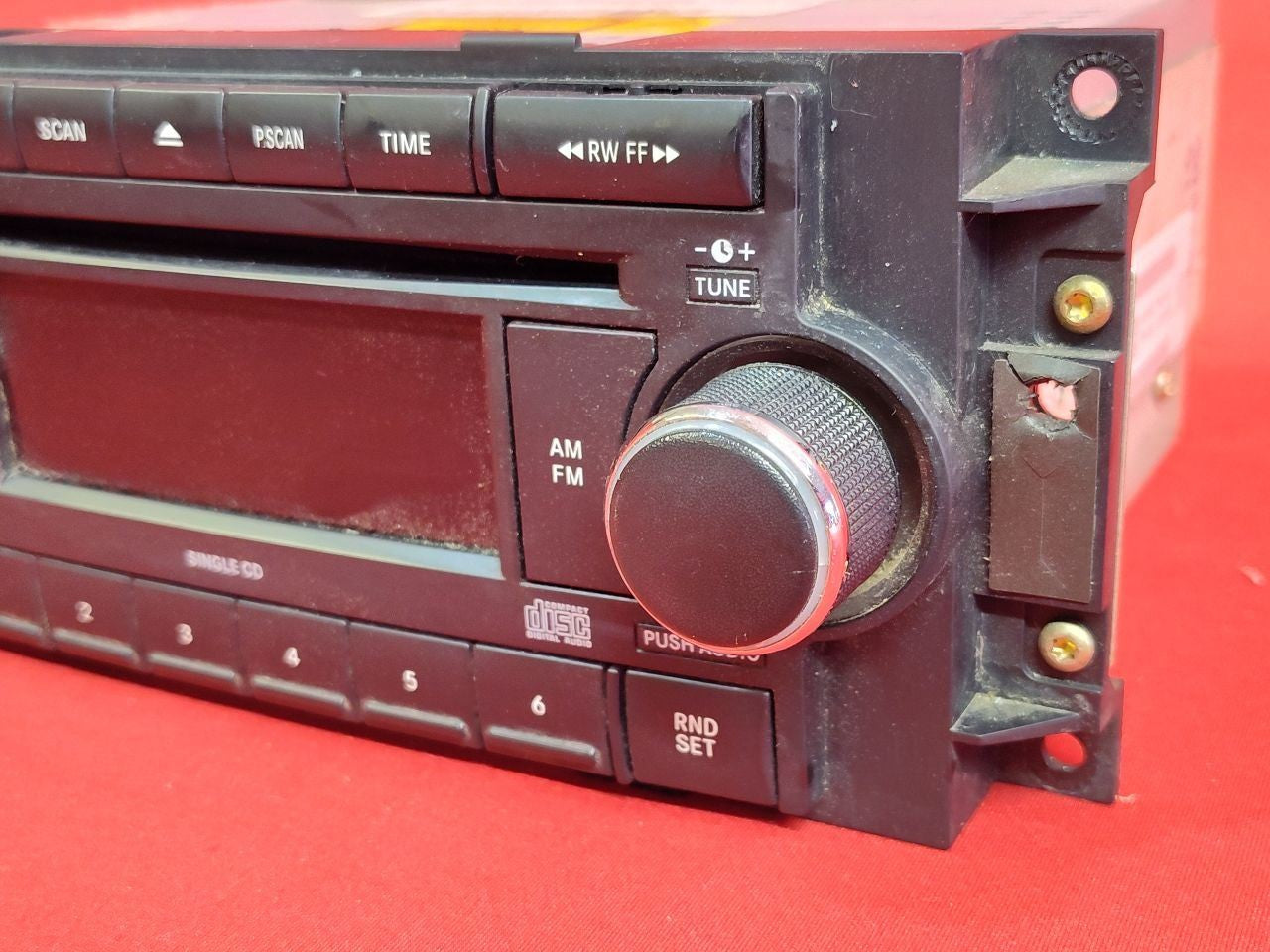 2006-2009 Jeep Dodge AM/FM Radio w/ Single CD + AUX Auxiliary Port