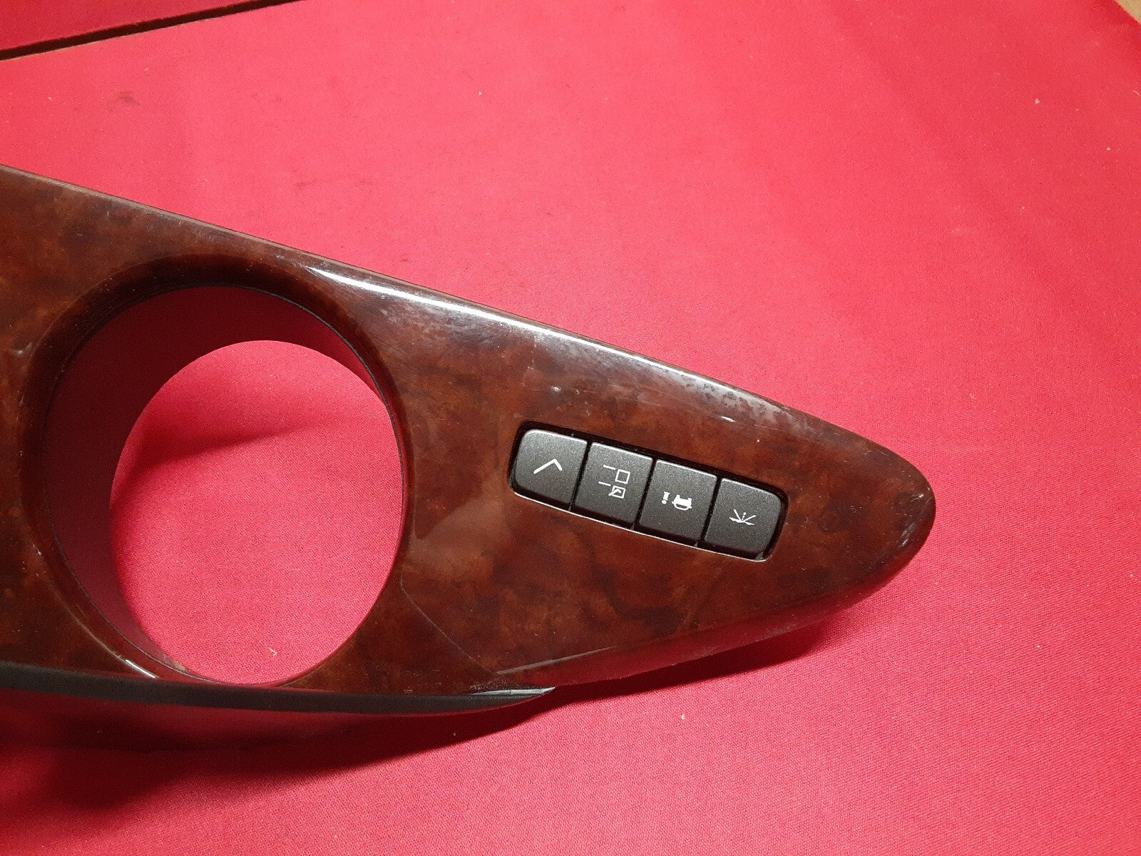 2006 - 2011 Buick Lucerne Speedometer Cluster Bezel Trim Woodgrain 25769507