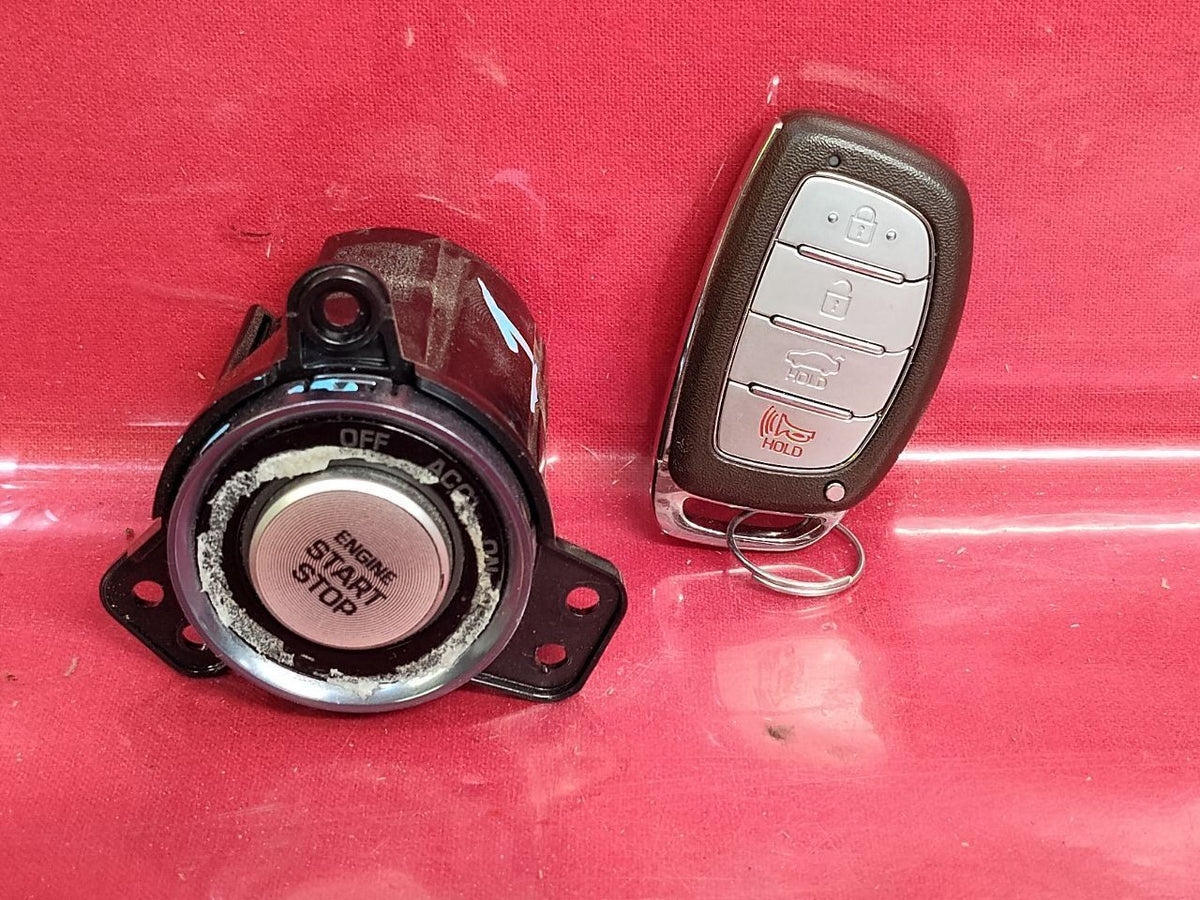 2015-2019 Hyundai Sonata Ignition Button Smart Key Module Fob Lock Tumbler SET