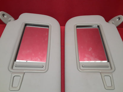 2014 - 2018 Kia Soul Right Left Sun Visor Windshield Shade SET Grey w/ Mirror