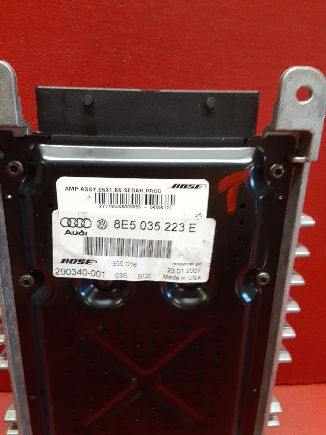 2007 2008 Audi A4 Quattro S4 RS4 Radio Amplifier Bose OEM 8E5-035-223-E