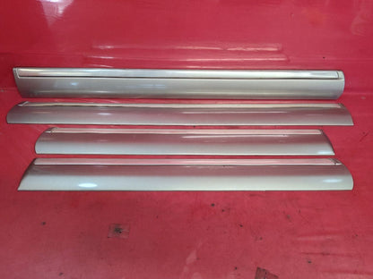 2000-2004 Chevy Suburban Front Rear Door Moulding Trim SET 382E Pewter Metallic