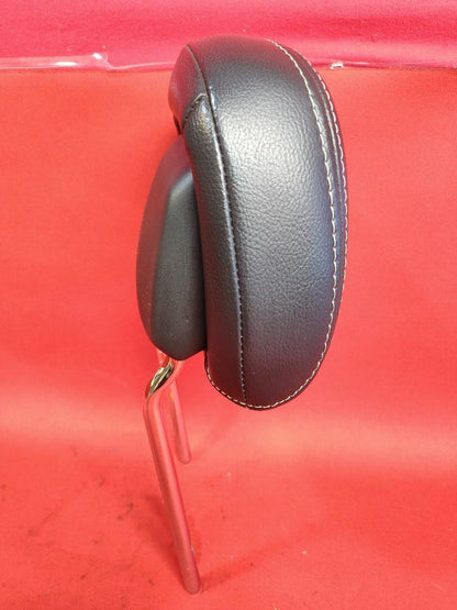 2010-2012 Jeep Liberty FRONT Seat Headrest Dark Slate Leather WHITE STITCHING