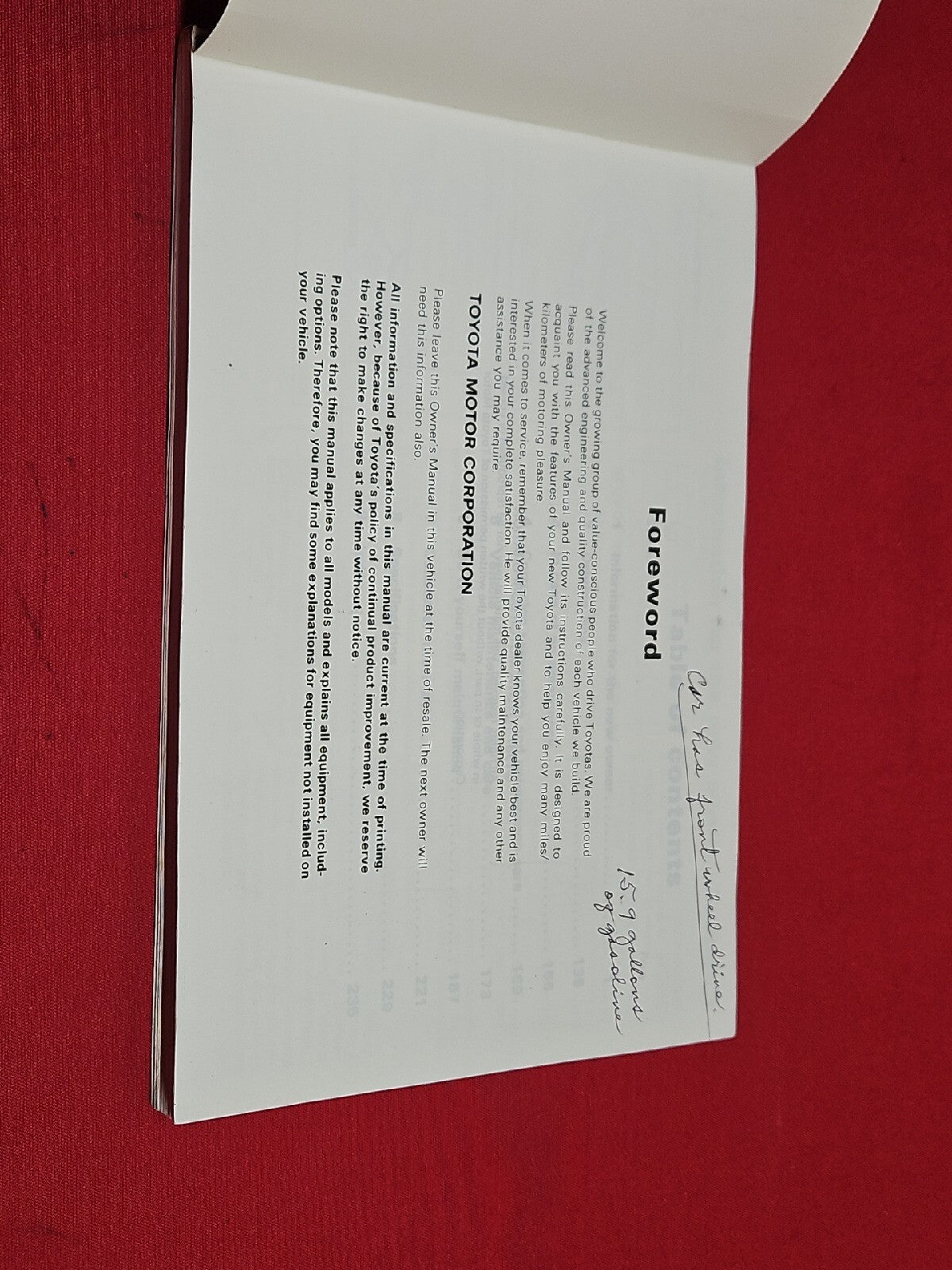 1988 Toyota Celica All-Trac / 4WD Owners Manual