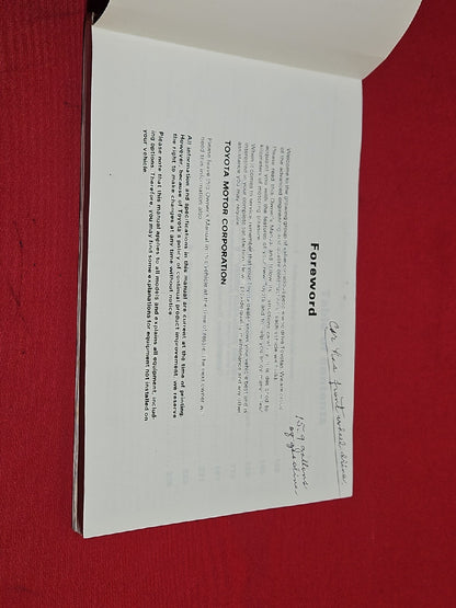 1988 Toyota Celica All-Trac / 4WD Owners Manual