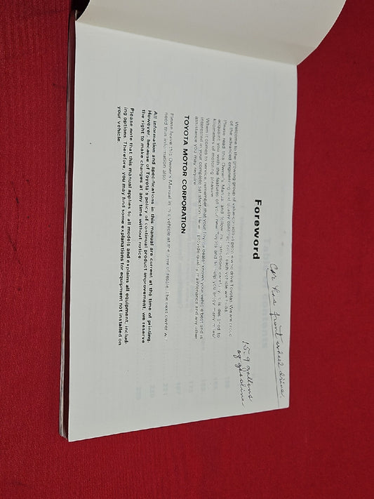 1988 Toyota Celica All-Trac / 4WD Owners Manual