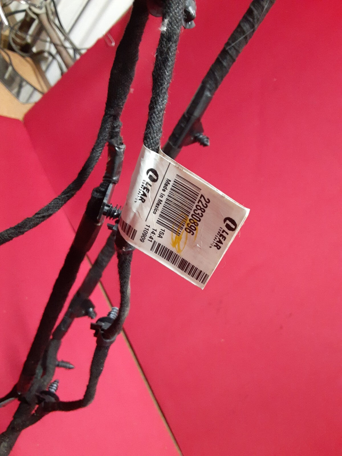 2011 2012 Chevy Chevrolet Volt Rear Hatch Liftgate Wiring Harness 22830896