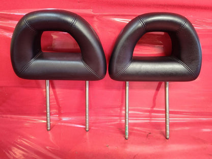 1999-2005 VW Volkswagen Beetle Front Left Right Seat Headrest Black Leather