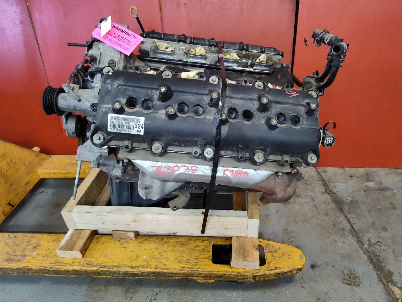 2013-2018 Dodge Chrysler Jeep 5.7L V8 VVT Auto Trans Engine VIN#T 110k/ 180 Comp