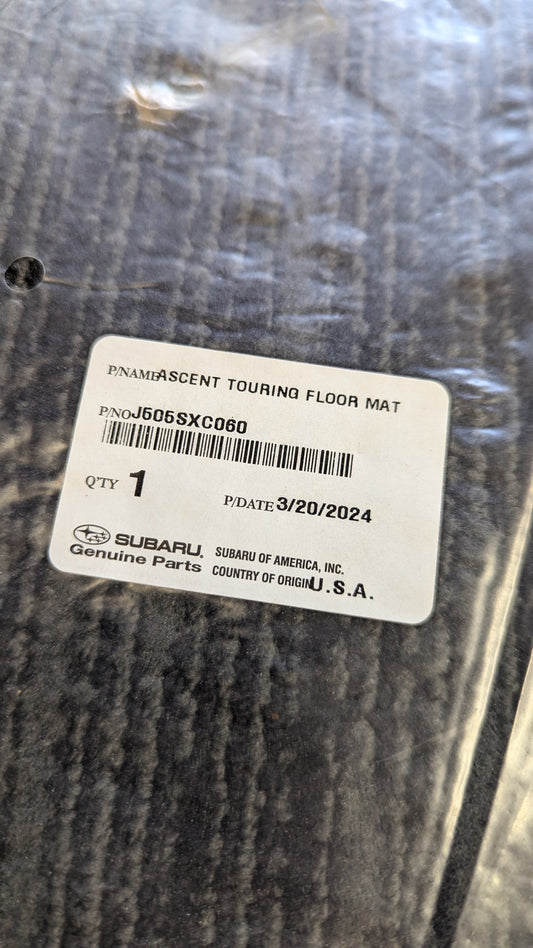 2019-2023 Subaru Ascent TOURING (4) Floormats Set NEW OEM