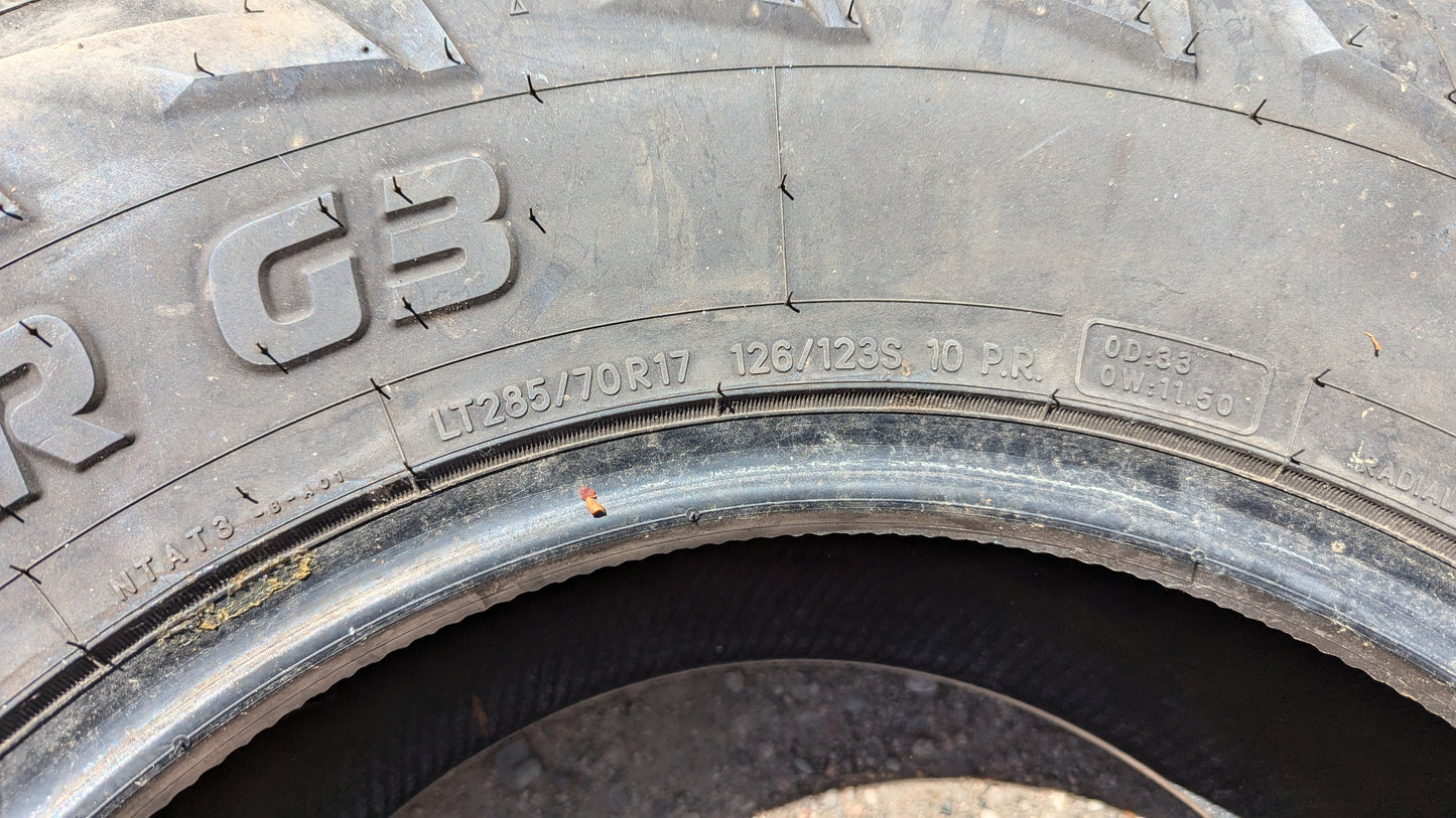Nitto A/T Terra Grappler G3 LT285/70/R17