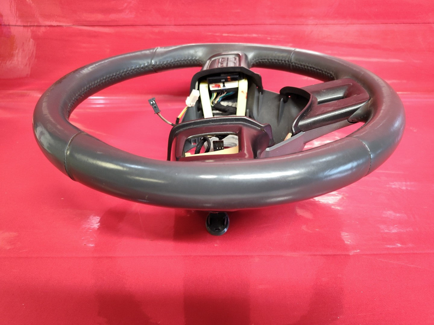 2013 Dodge Dart Driver Steering Wheel Gray with Cruise Control w/o Phone Buttons