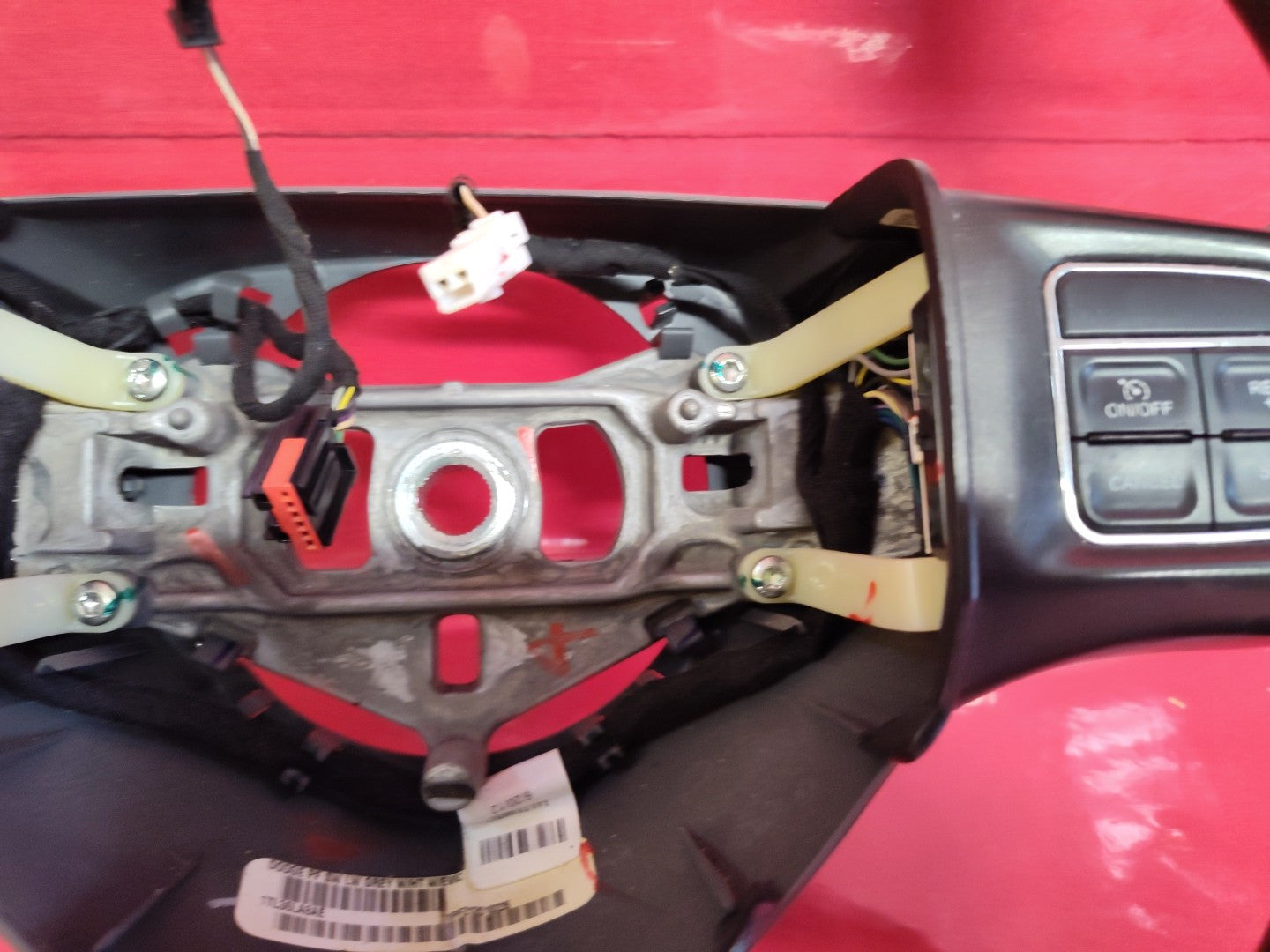 2013 Dodge Dart Driver Steering Wheel Gray with Cruise Control w/o Phone Buttons
