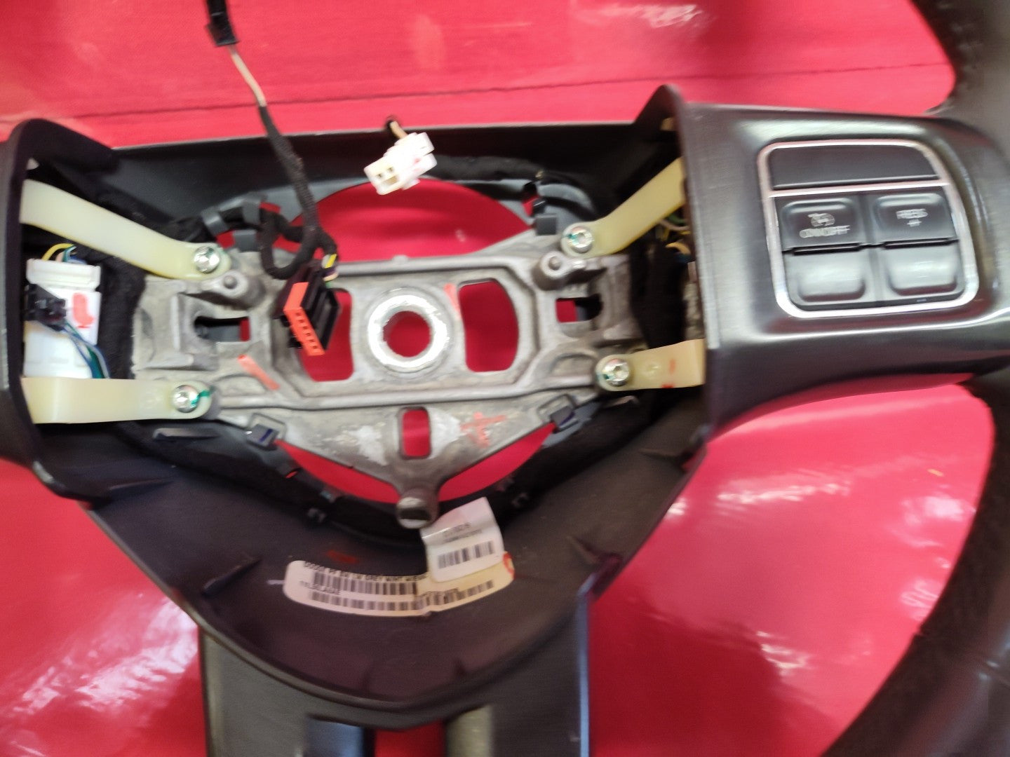 2013 Dodge Dart Driver Steering Wheel Gray with Cruise Control w/o Phone Buttons