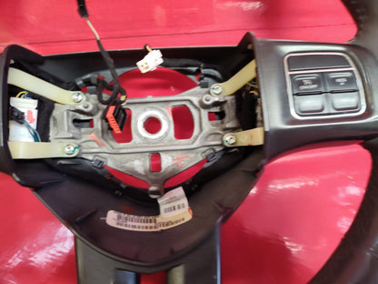 2013 Dodge Dart Driver Steering Wheel Gray with Cruise Control w/o Phone Buttons