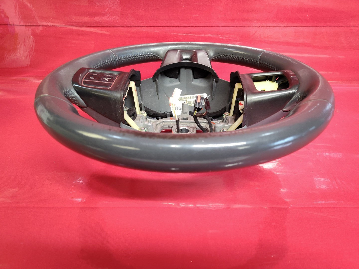 2013 Dodge Dart Driver Steering Wheel Gray with Cruise Control w/o Phone Buttons