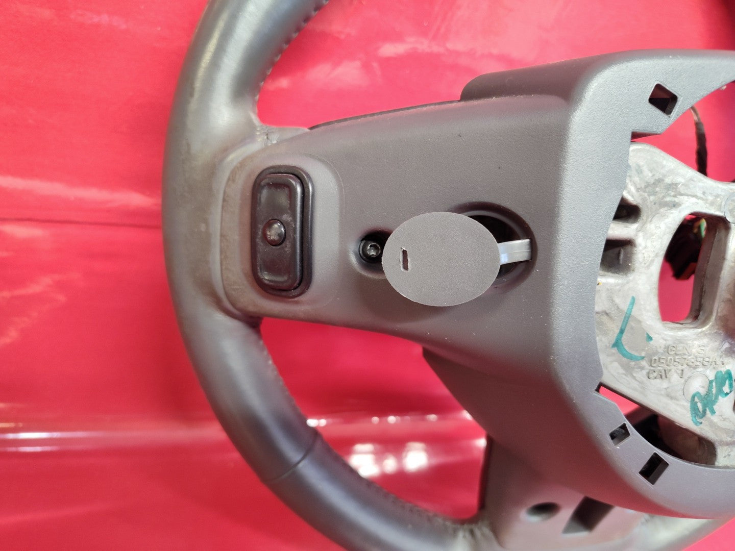 2013 Dodge Dart Driver Steering Wheel Gray with Cruise Control w/o Phone Buttons