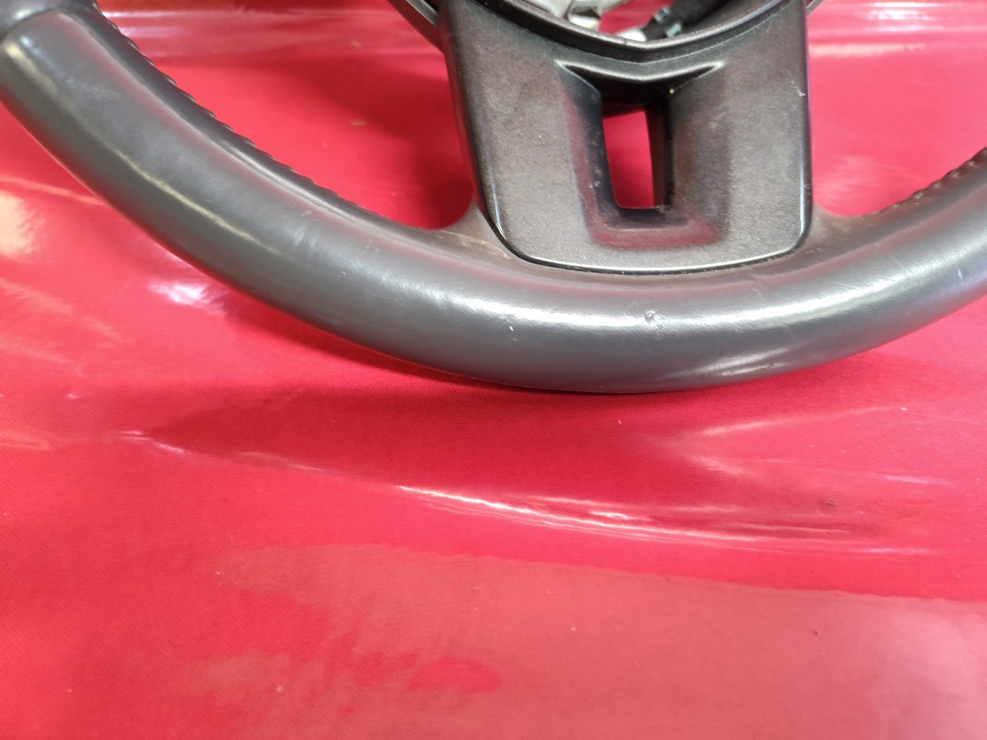 2013 Dodge Dart Driver Steering Wheel Gray with Cruise Control w/o Phone Buttons