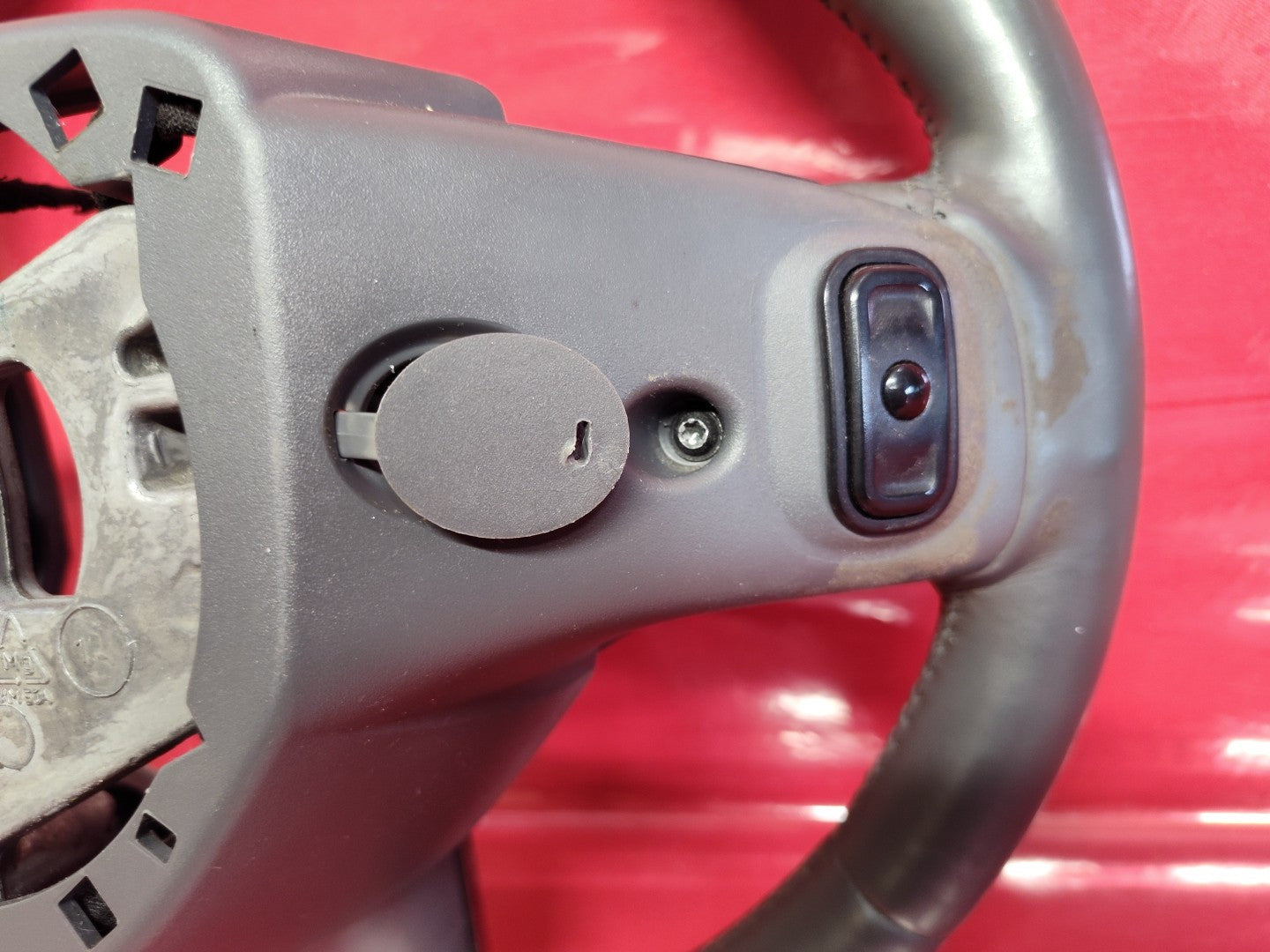 2013 Dodge Dart Driver Steering Wheel Gray with Cruise Control w/o Phone Buttons